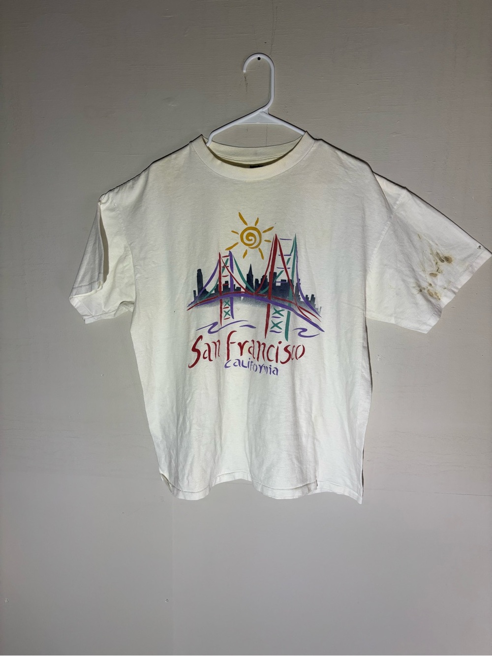 San Francisco California Graphic Tee - White